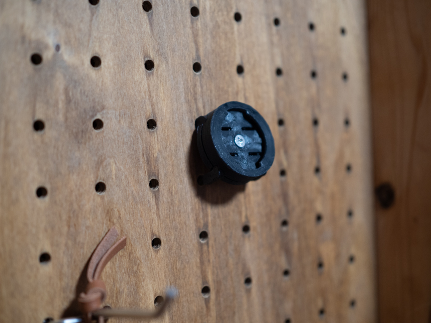 有孔ボード用ガーミンマウントアタッチメントをつくろう